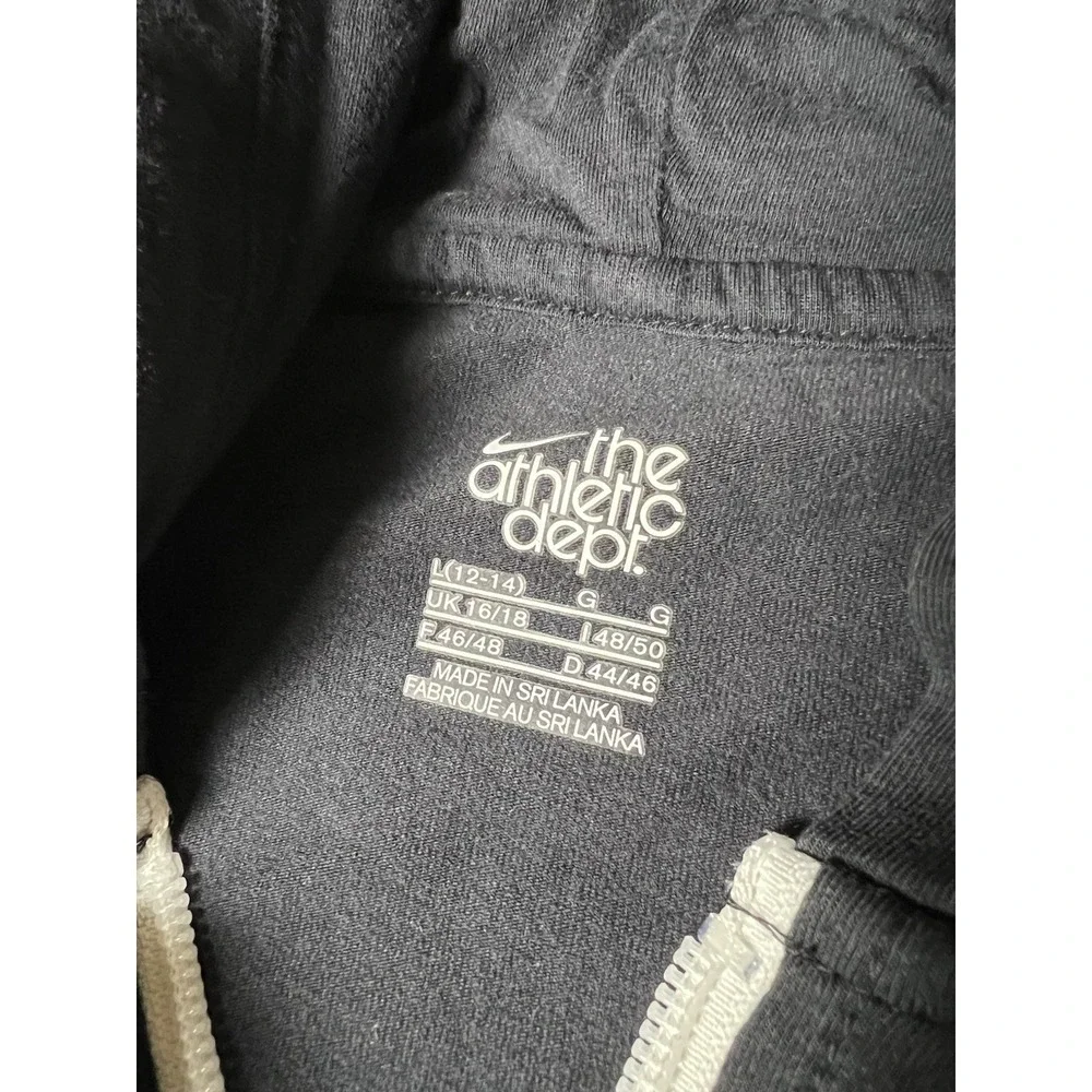 Nike The Athletic Dept Women's Full Zip Short Sleeve Hoodie Pockets Large